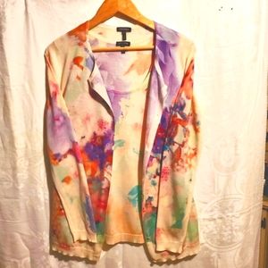 Escada, tank and cardigan